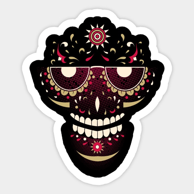 This skull is staring at you Sticker by user03